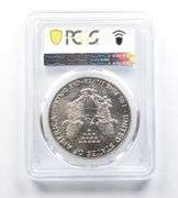 MS67 1990 American Silver Eagle PCGS Beautifully Toned Peripheral