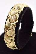 Interesting 14K Yellow Gold Fancy Link Bracelet