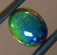 Exciting! 1.56ct floral fairy fire flashing Black Opal