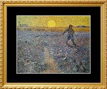 Rare Vintage Vincent Van Gogh, Wheat Field with Sower
