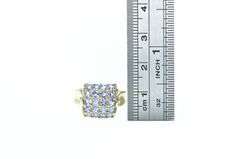 14K Yellow Gold Squared Domed Tanzanite Vintage Ring