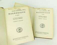 1920's Jack London Maanedalen (Moon Valley) Books, 2 Vol.
