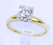 Vintage 14K Diamond Ring, Size .37 CT, Size 5.25