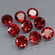 Premium 5.63ct solitaire cut cherry red Garnet set