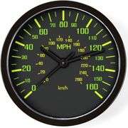 Speed Demon Racer's Wall Clock