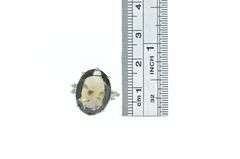 10K Yellow Gold Smoky Quartz Vintage Diamond Accent Ring