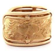 Carrera y Carrera Ecuestre Horse Open Band Ring in 18K
