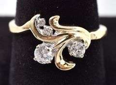 Dazzling 14K Yellow Gold Diamond Ring