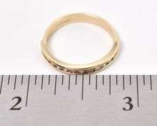 Amazing 14K Yellow Gold Diamond Band Ring