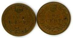 Two Different Indian Head Cents in XF: 1908 & 1909