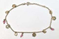 Dazzling 925 Anklet with Chalcedony Gemstones