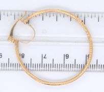 14kt Yellow gold hoop earrings