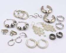Group lot of 925 sterling silver earrings