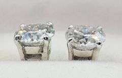 Sparkling 2.04 Ct VVs1 F-G Lab Simulated Diamond Earrings
