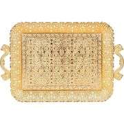 Golden Ottoman Heritage Serving Tray