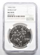 MS70 PL 1994-D World Cup Commemorative Dollar NGC