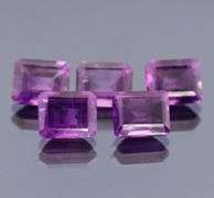 Royal purple! 22.50ct 11x9mm real Brazilian Amethyst set
