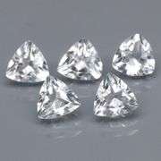 Glittering 4.98ct diamond white Topaz set