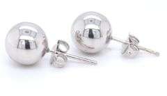 3 Pairs of 14kt white gold earrings