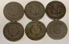 6 Racketeer 1883 V Nickels