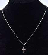 Cross Pendant Necklace in Sterling Silver