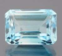 Simply stunning 10.17ct sky blue emerald cut Topaz