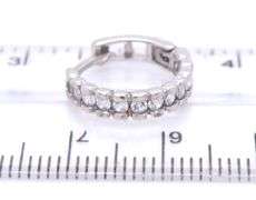 3 Pairs of 14kt white gold earrings