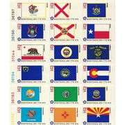 1976 American Bicentennial Commemorative 50 State Flags Stamps