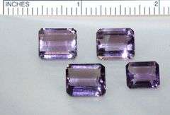 Bright Natural Amethyst - Lot of 4