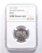MS67 2017-P Washington Quarter Frederick Douglass NGC