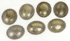 Sterling Silver Southwestern Stamped Oval Belt Loop