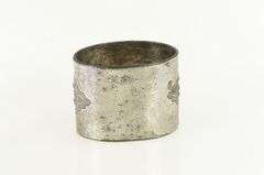 Silver Plate Victorian Emily Engraved Floral Napkin Ring