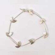 Adorable 925 Fancy Link Leaf Bracelet