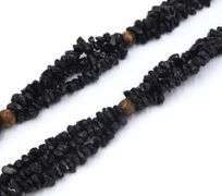 Black onyx and Tiger eye 3 row necklace