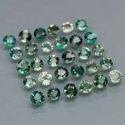 Heated only! 5.48ct round cut Australian Sapphire set