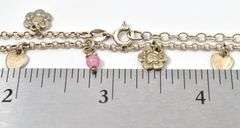 Dazzling 925 Anklet with Chalcedony Gemstones