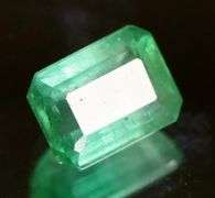 Stunning 1.06ct bright blue green Colombian emerald