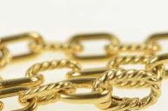 18K Yellow Gold David Yurman Madison Paperclip Chain Necklace