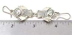 Guardian Angel Dangle Earrings in Sterling Silver