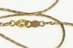 Gold Filled 0.9mm Square Chain Link Vintage Necklace