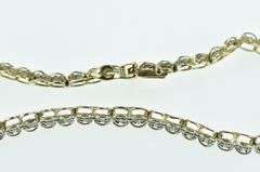 10K Yellow Gold 1.50 Ctw Diamond Vintage Classic Tennis Bracelet