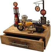 Vintage Route 66 Gas Station Desk Organizer