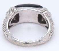 Judith Ripka 925 sterling silver black onyx ring
