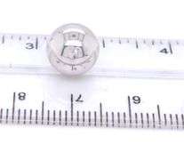 3 Pairs of 14kt white gold earrings