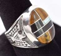 Navajo Crafted Men's Ring Inlay