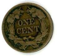 1858 Flying Eagle Cent in VG