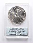 MS68 1983-P Olympic Discus Commemorative $1 Accugrade Collectible Slab