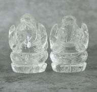 Glorious 486.50ct Quartz carving pair