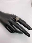 3.6g 10k YG Diamond Cluster Ring Size 8