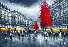 ONE OF A KIND BEAUTIFUL PAINTING ON CANVAS